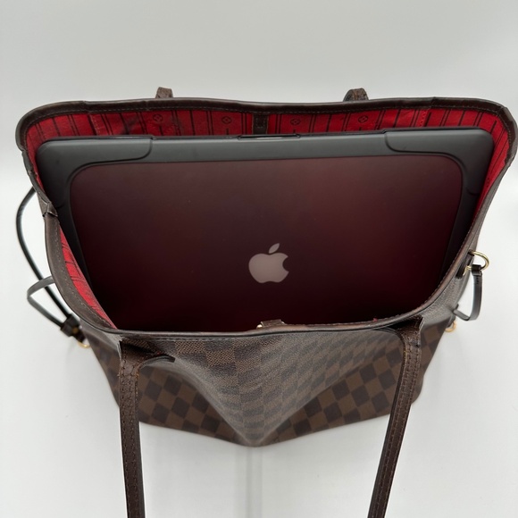 2010 Authentic Louis Vuitton Damier Ebene Neverfull MM Tote - Picture 14 of 16